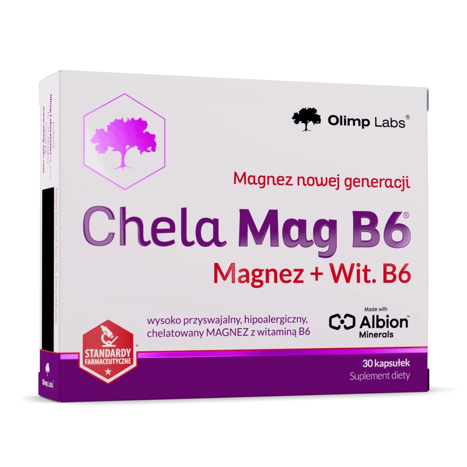 Магній та вітамін В6 Olimp Sport Nutrition Chela Mag B6, 30 капсул